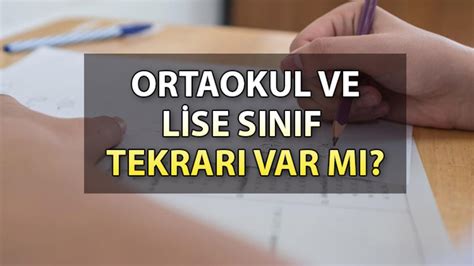 6 sınıf sınıfta kalma var mı